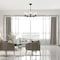 Designers Fountain Ingo 5 Light Modern Matte Black with Clear Ribbed Glass Shades Chandelier For Dining Rooms D230M-5CH-MB - alternate 2